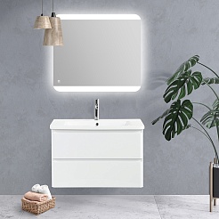BelBagno Тумба с раковиной Albano-Cer 105 подвесная Bianco Lucido – фотография-11