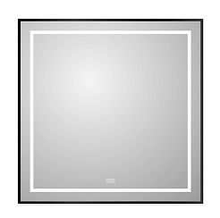BelBagno Зеркало SPC-KRAFT-900-800-LED-TCH-WARM-NERO – фотография-1