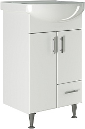 Mixline Мебель для ванной Веста 52 L белая – фотография-3