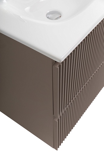 BelBagno Тумба под раковину Uno 70 подвесная Бежевый матовый – картинка-5