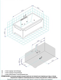 Royal Bath Акриловая ванна TRIUMPH DE LUXE с гидромассажем 185х87х65 – фотография-3