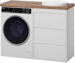 Brevita Тумба под раковину Grafit 60 белая – фотография-4