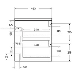 BelBagno Тумба с раковиной Kraft 100 R подвесная Cemento Grigio – фотография-15