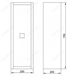 Водолей Шкаф навесной "Сильвия 25" L венге – фотография-2