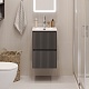 BelBagno Тумба с раковиной Uno mini 40 подвесная Темно-Серый матовый с раковиной BB-8099-3-40 – картинка-19