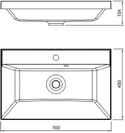 Style Line Тумба с кварцевой раковиной жасмин Матис 70 тауп темный – фотография-5