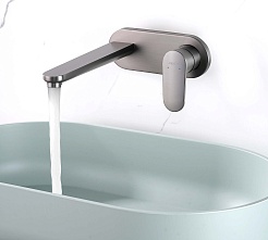 Aquatek Смеситель для раковины Ника AQ1813BGM оружейная сталь – фотография-4