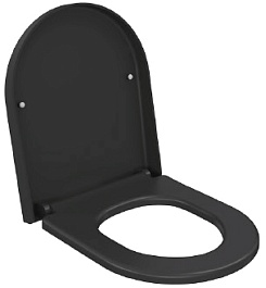 Ambassador Сиденье для унитаза Queen черное матовое – фотография-1