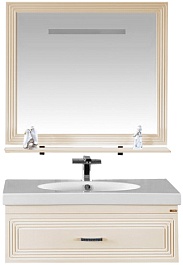 Misty Зеркало для ванной Европа 90 бежевое – фотография-2