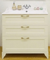 Акватон Тумба с раковиной "Леон 80 Н" дуб бежевый