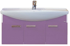 Misty Тумба для умывальника Джулия 105 подвесная сиреневая – фотография-1