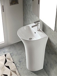 Ceruttispa Раковина напольная Simona 48 CT7832 белая – фотография-3