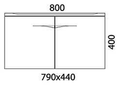  Тумба с раковиной "Concorde 80" белая – фотография-4