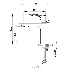 Raiber Смеситель для раковины Zinger R1502 – фотография-2