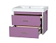Misty Тумба с раковиной Джулия QVATRO 60 подвесная сиреневая – фотография-13