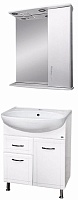 Misty Мебель для ванной Уют 60 R с 1 ящиком белая