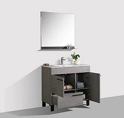 Parly Тумба с раковиной Gill 60 цементно-серый – фотография-7