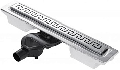 BERGES Wasserhaus Душевой лоток B1 Antik 600 хром глянец, горизонтальный выпуск