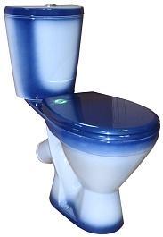 Rosa Унитаз-компакт "Элегант" синий – фотография-1