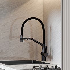 Sancos Смеситель для кухни Orta SC4008MB матовый черный – фотография-5