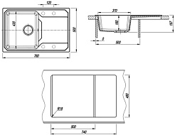 Dr. Gans Мойка кухонная Кардинал 760 терра – фотография-4