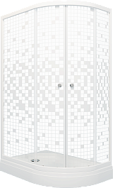 Triton Душевой уголок Коралл 120/80 L Щ0000061780 – фотография-1