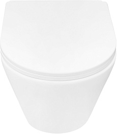 Azario Унитаз подвесной Nove AZ-9312T безободковый белый – фотография-5