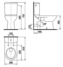 Jika Унитаз-компакт Olymp 2261.4 – фотография-5