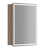 Sancos Зеркало-шкаф Mirror 60 с подсветкой MI60EG дуб галифакс натуральный