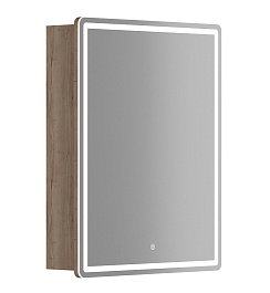 Sancos Зеркало-шкаф Mirror 60 с подсветкой MI60EG дуб галифакс натуральный – фотография-1
