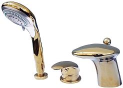 Фэма Смеситель на борт ванны "Гранд Ниагара" золото – фотография-1