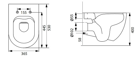 Allen Brau Чаша подвесного унитаза Reality 4.32006.31 чёрный матовый – картинка-29