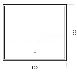 Equil Зеркало Lago 80 белый – фотография-9
