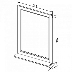 Aquanet Зеркало Денвер 65 – фотография-3