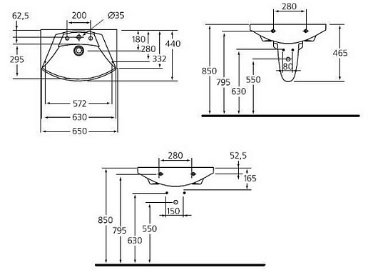 Ideal Standard Раковина Motion W890001 – фотография-4