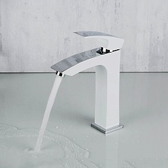 Gappo Смеситель для раковины G1007-78 белый/хром – фотография-3