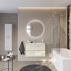 BelBagno Мебель для ванной Eco Cer-N 80 CZR-8073-80 брашированная альпака ручки сатин – фотография-2