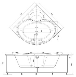 Aquatek Акриловая ванна Эпсилон 150 – фотография-4