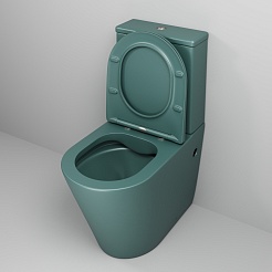 Grossman Унитаз компакт Color GR-4480OLMS зеленый матовый – фотография-6