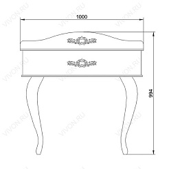 Водолей Мебель для ванной "Верди 100" коричневая – фотография-8
