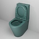 Grossman Унитаз компакт Color GR-4480OLMS зеленый матовый – фотография-16