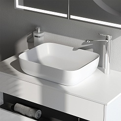 Am.Pm Мебельная накладная раковина Func 51 белая глянцевая – фотография-2