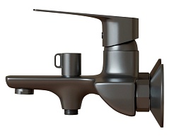 Mixline Смеситель для ванны 35k ML15-01GR графит – фотография-2