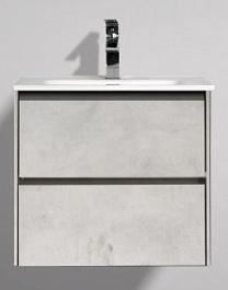 BelBagno Тумба с раковиной PIETRA 600 Stucco Cemento Leggero – фотография-1