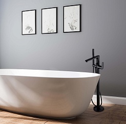 Aquatek Душевая стойка Ника AQ1845MB черный матовый – фотография-5