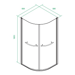 Iddis Душевой уголок Elansa E20R099i23 – фотография-7