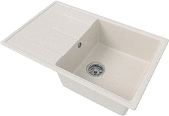 Teymi Мойка кухонная Hanna Smart 74 кварцевая белая матовая – фотография-2