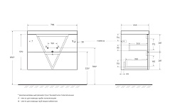 BelBagno Тумба с раковиной Vittoria 80 подвесная Bianco Opaco – фотография-12