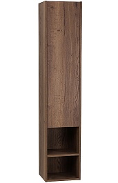 BelBagno Пенал для ванной Kraft 33/160 R Rovere Tabacco с открытой полкой – фотография-1