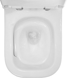 Azario Унитаз подвесной Esconda AZ-2805E безободковый белый – фотография-11